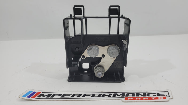 BMW G Series G8x M2 M3 M4 X5 X6 X7 rear positive jump start block by MPerformance.parts, showing the sturdy metal connection component.