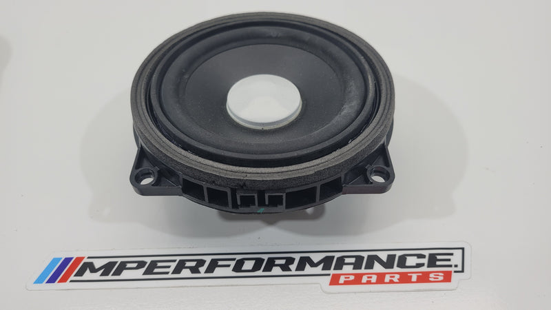 BMW Harman Kardon midrange door speaker for F80 M3, part number 9364956-01, showcasing the high-quality speaker component.