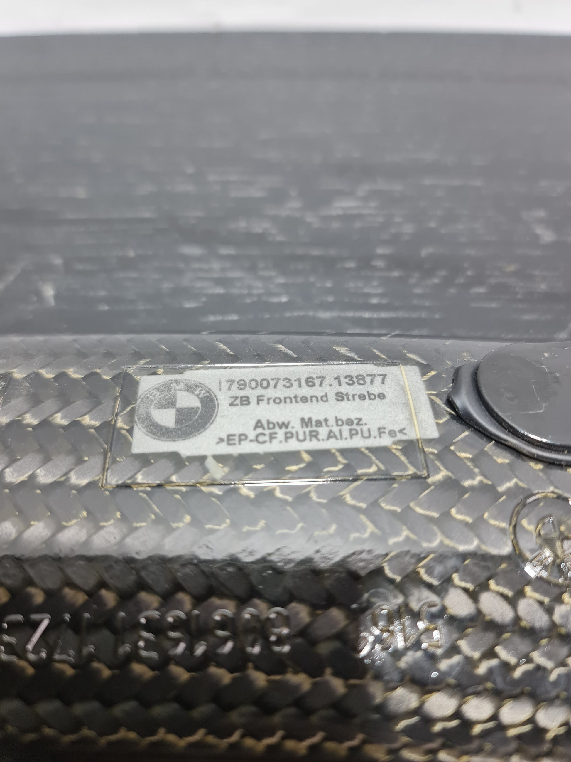 BMW F80 M3 F82 M4 Factory Front U-Shaped Carbon Fiber Brace CFRP - MPerformance.parts