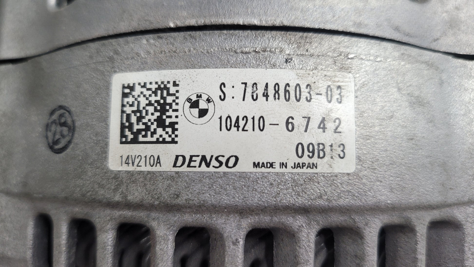 BMW M3 M4 F80 F82 F83 S55 ALTERNATOR GENERATOR OEM 7848603 - MPerformance.parts