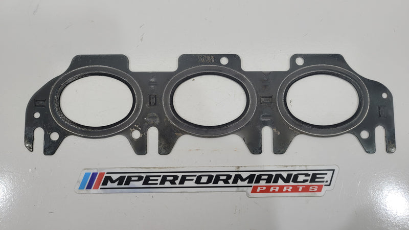 Genuine BMW G80 exhaust manifold seal by MPerformance.parts, showing the round seal with metal core for engine exhaust system.