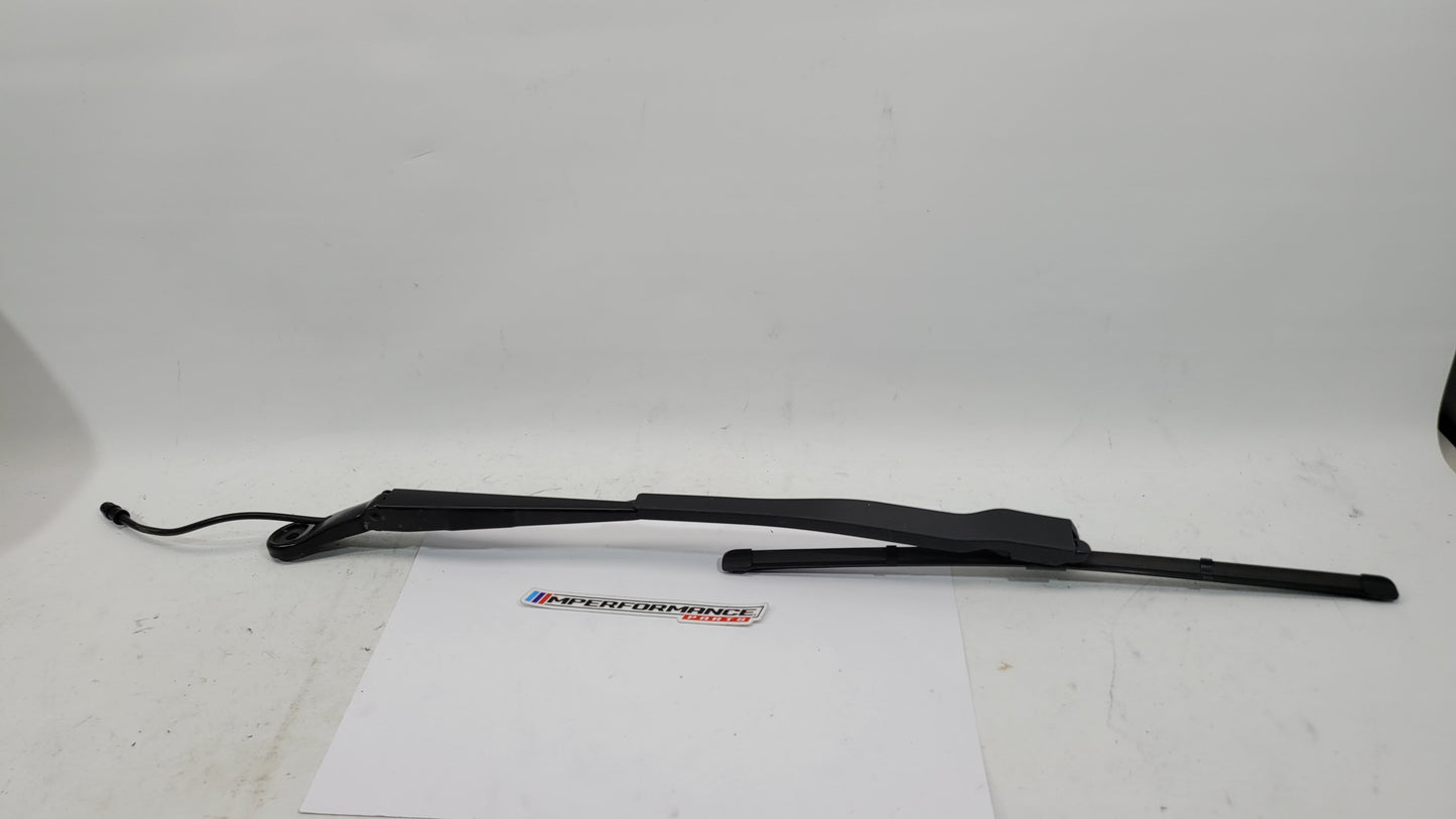 BMW M3 G8x passenger side front wiper arm by MPerformance.parts, showing the metal wiper arm with mounting hardware.