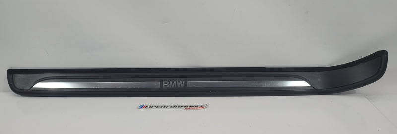 Left door step sill trim for BMW 3 Series E92 Coupe 2006, part number 7120763, from MPerformance.parts, showing close-up of the trim.