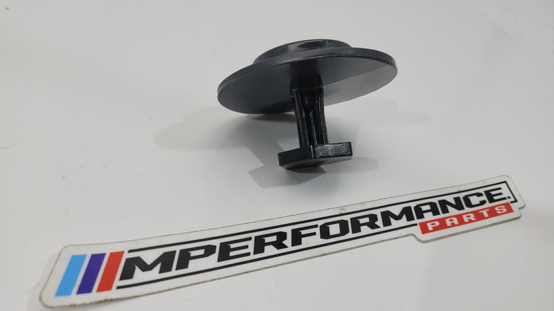 BMW G80 M3 rear deck shelf package tray bracket mount by MPerformance.parts, showing the metal bracket and mounting points.