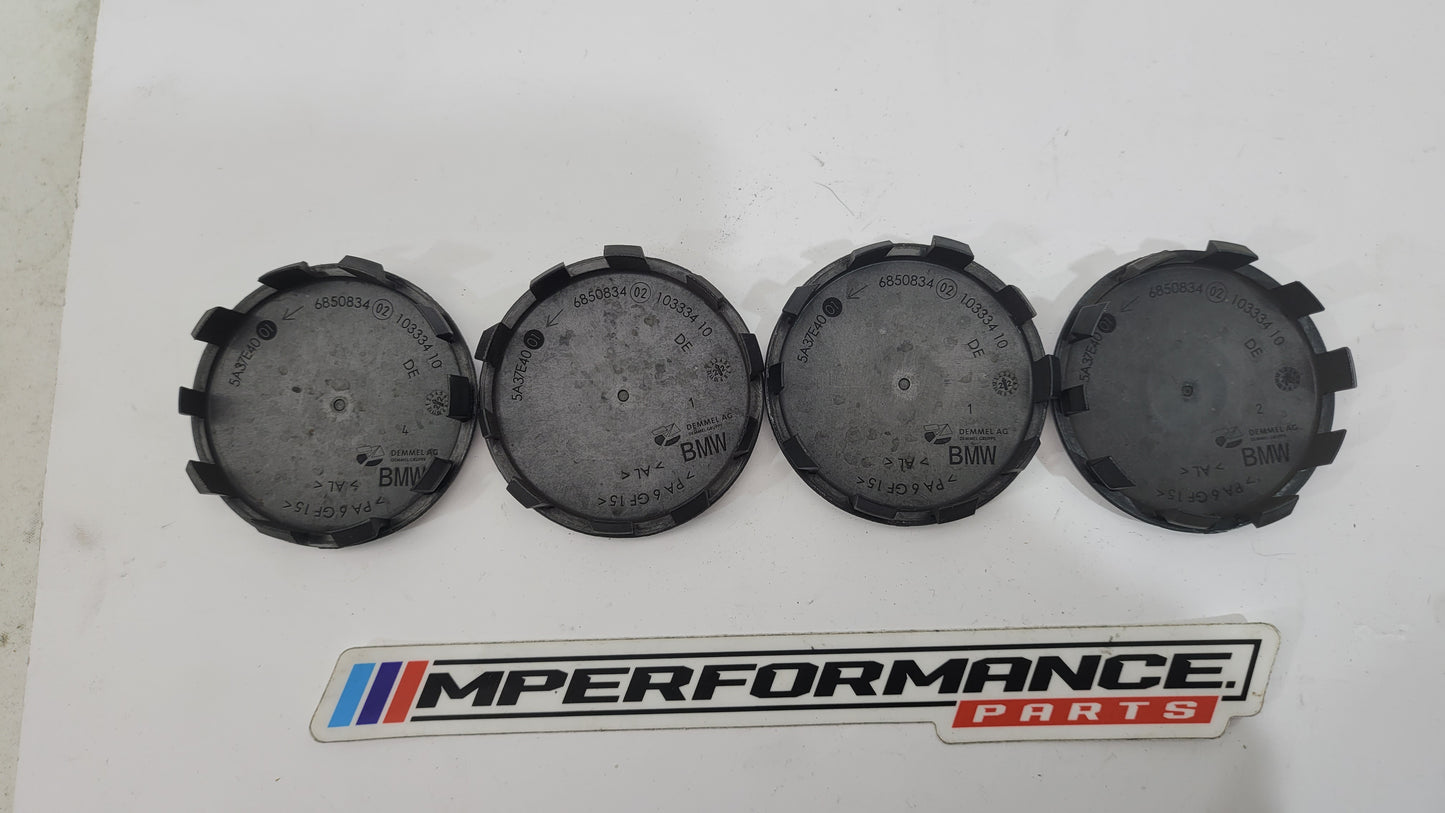 BMW 50th Anniversary G80 wheel cap set of 4 by MPerformance.parts, featuring sleek design and iconic logo for G80 model wheels.