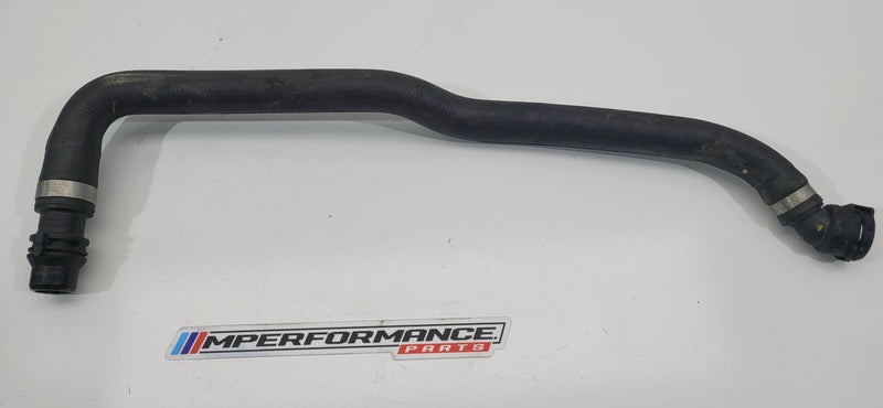 BMW 2 3 4 Series M2 M3 M4 F87 F80 F82 F83 LCI engine feed coolant hose by MPerformance.parts, showing the flexible rubber hose.