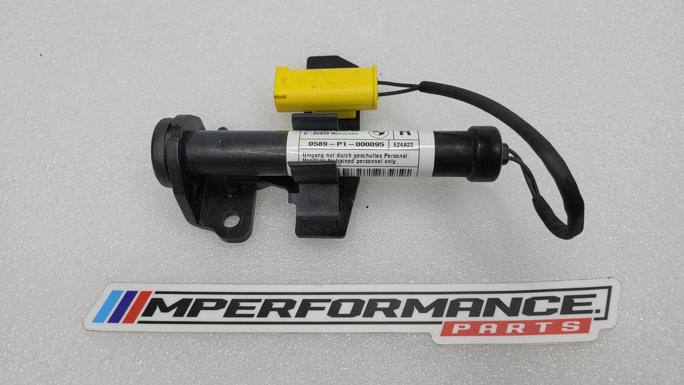 BMW M3 G8x actuator bonnet by MPerformance.parts, close-up of the high-quality engine component with detailed metal finish.