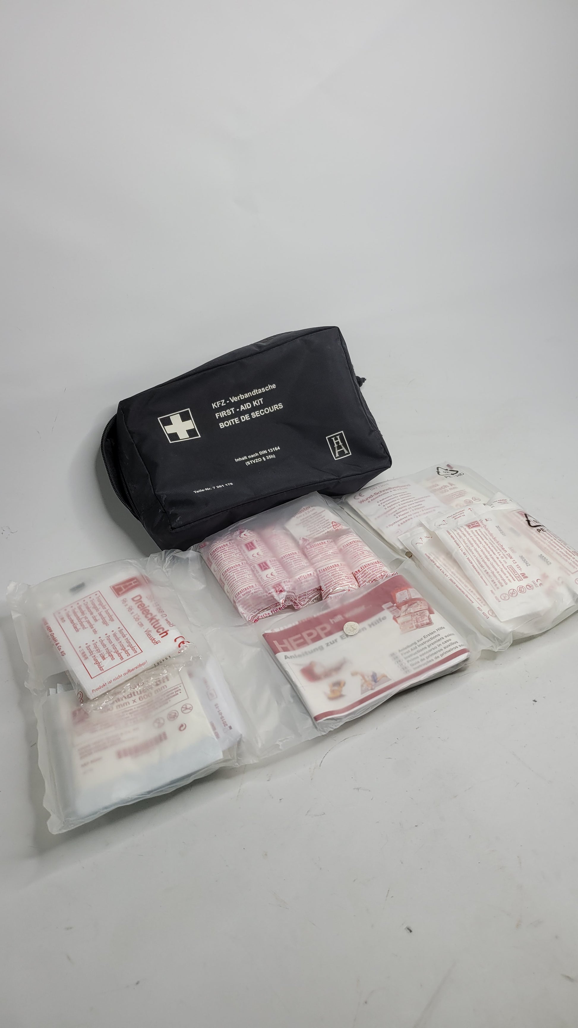 BMW First Aid Emergency Medical Kit Pouch Black 7261178 G80 M3 - MPerformance.parts