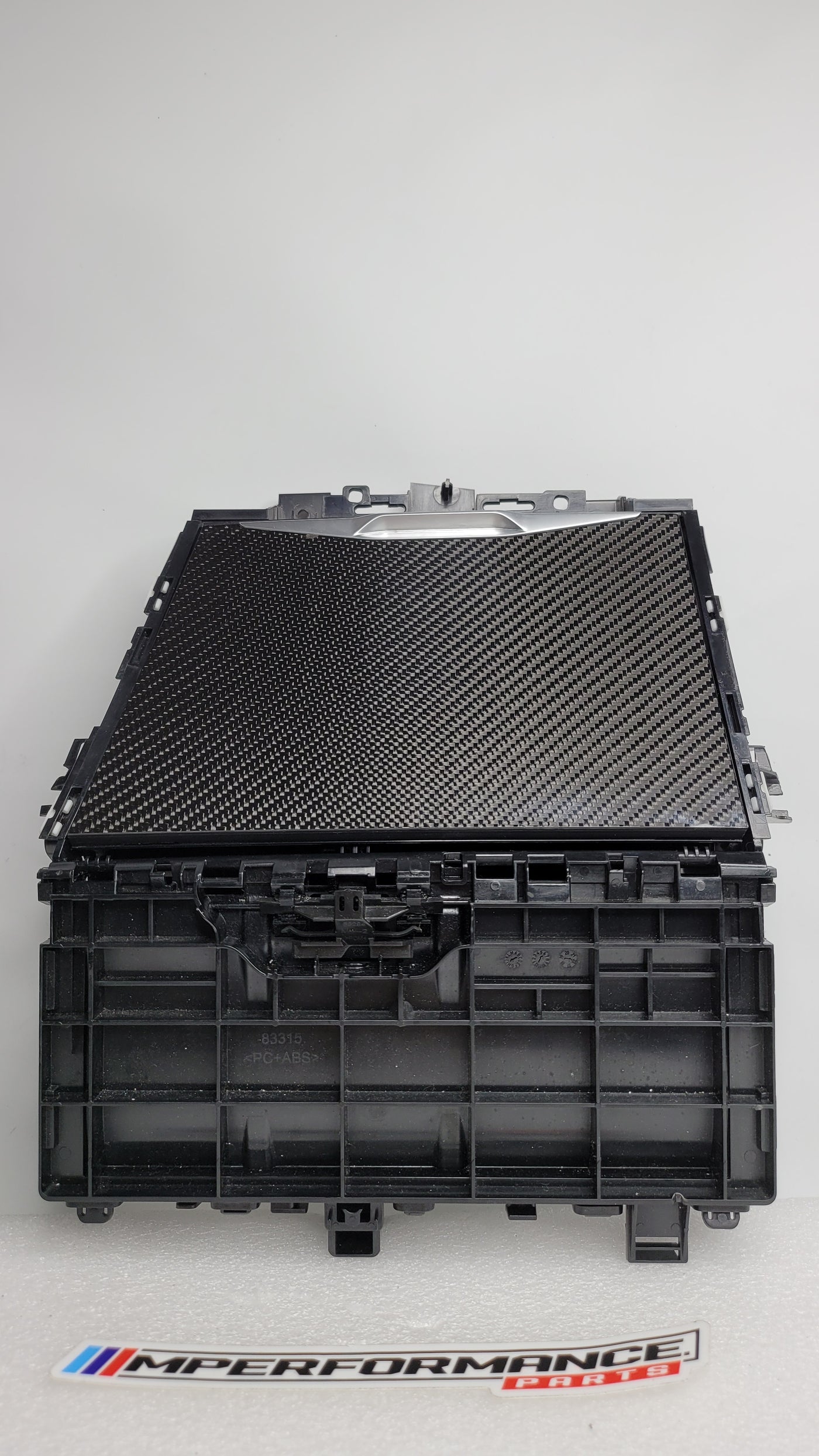 BMW 3 4 Series G20 G21 G22 G26 carbon fiber centre console front cover storage tray by MPerformance.parts.