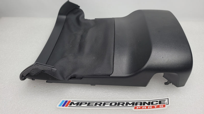 BMW 3 Series G20 G21 G80 steering column cover panel by MPerformance.parts, showing the sleek black plastic panel with mounting clips.