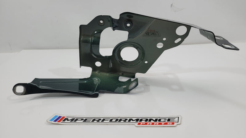 BMW M3 G80 G81 M4 G82 G83 front right wing support bracket by MPerformance.parts, showcasing the metal mounting component.