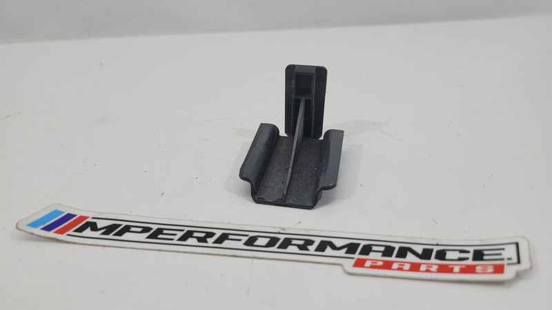 BMW 2 Coupe F22 front bumper central support part, black metal bracket with mounting points, labeled with part number 7296308.