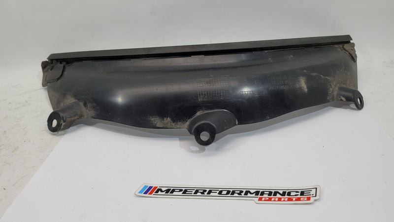 BMW M3 G80 G81 rear left driver side wheel arch trim flaring by MPerformance.parts, showcasing the black plastic wheel arch extension.
