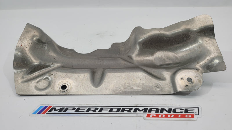 BMW F80 M3 F82 M4 engine heat shield for cylinders 4-6 from MPerformance.parts, showcasing the metallic protective component.