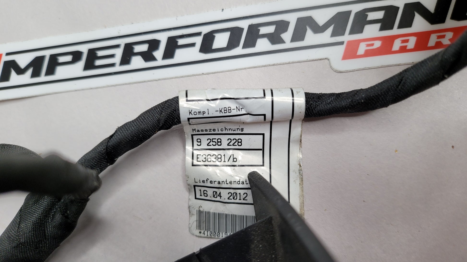 BMW 320i 328i 335i 340i 330i F30 F31 Front LEFT DRIVER Seat Wire Harness 9258228 - MPerformance.parts