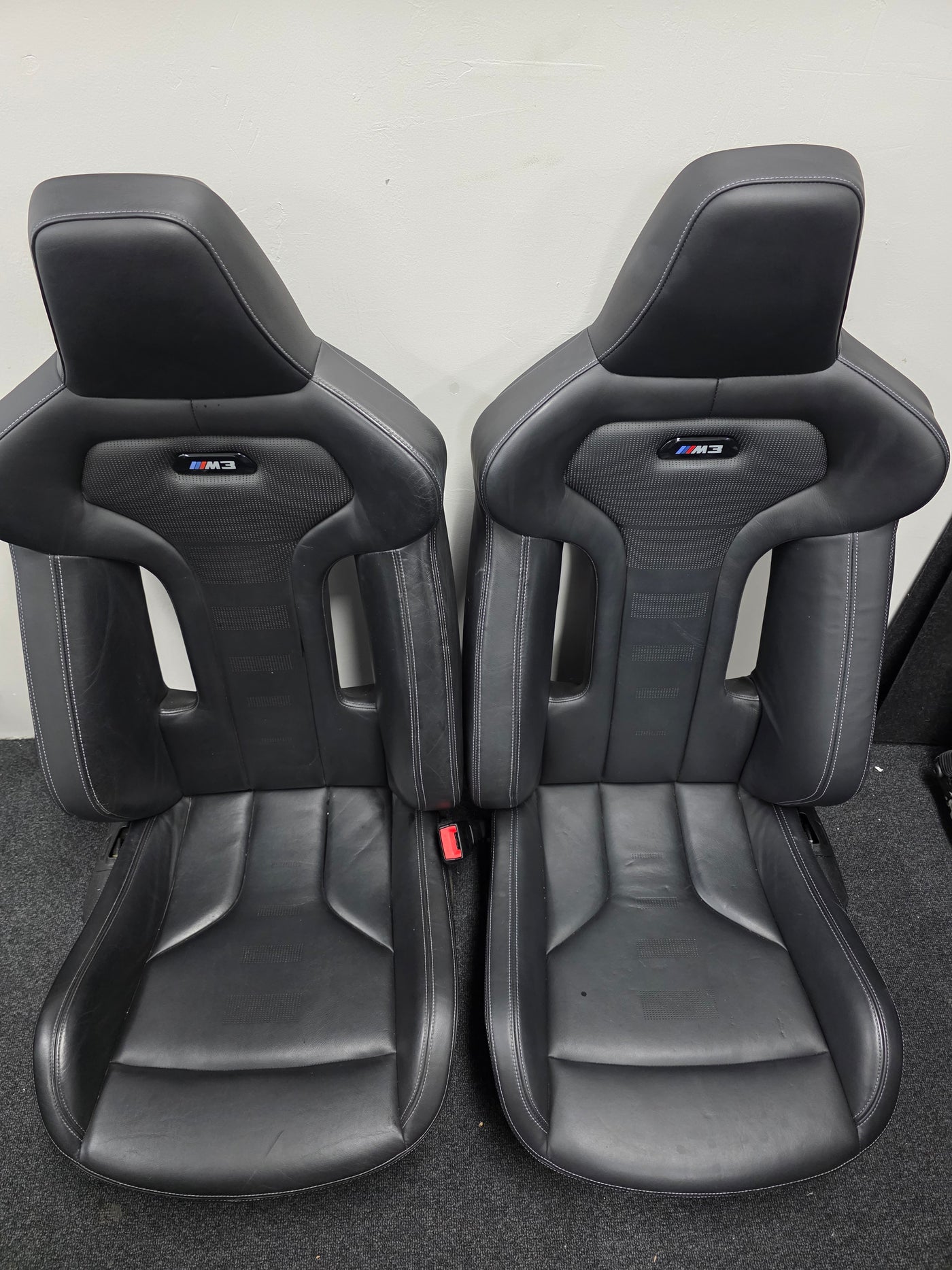 BMW F80 M3 Black Leather Seats - MPerformance.parts