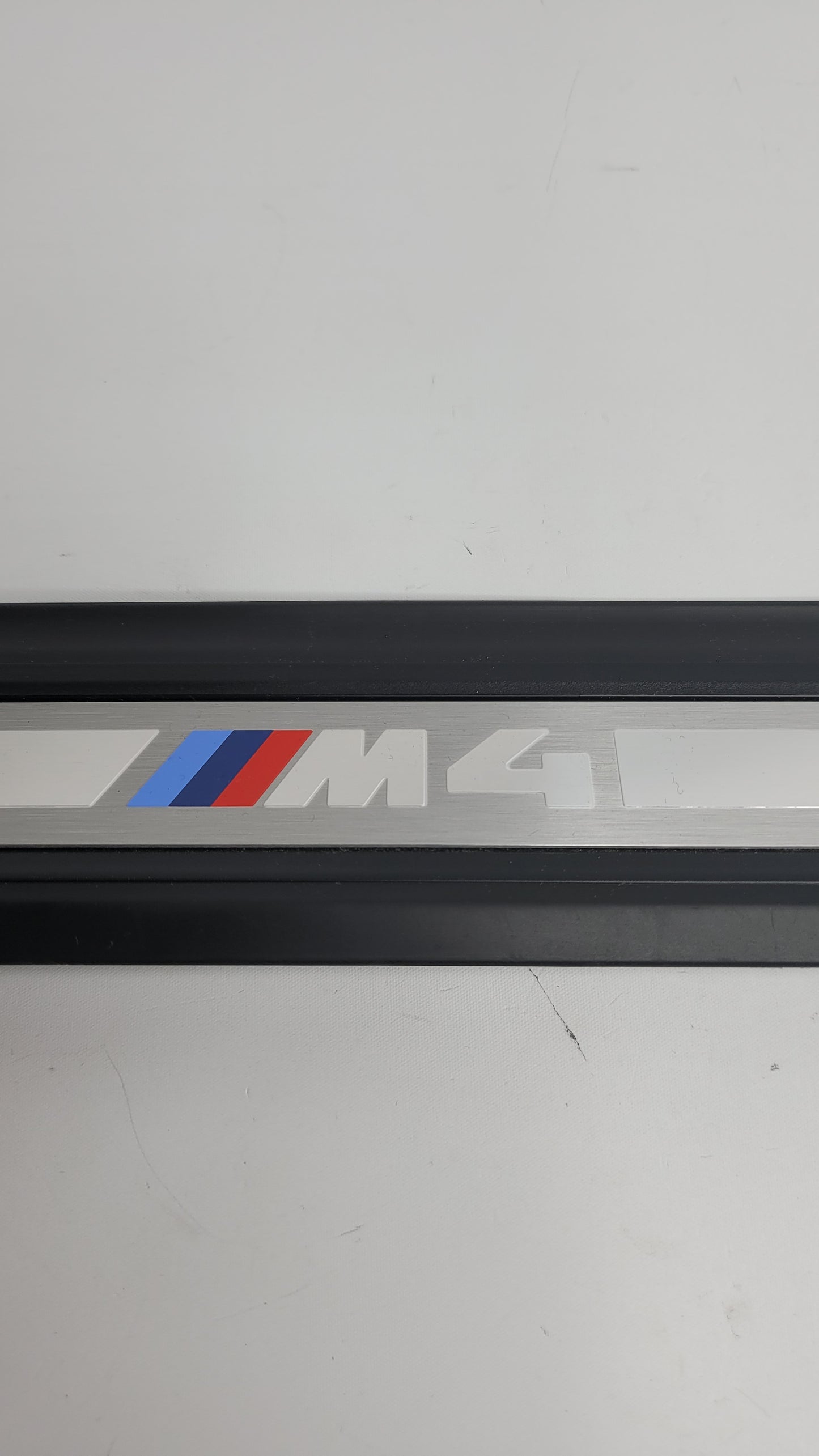 BMW G82 M4 OEM DOOR SILL KICK PLATE W/ LOGO RH LH 8075024-06 - MPerformance.parts