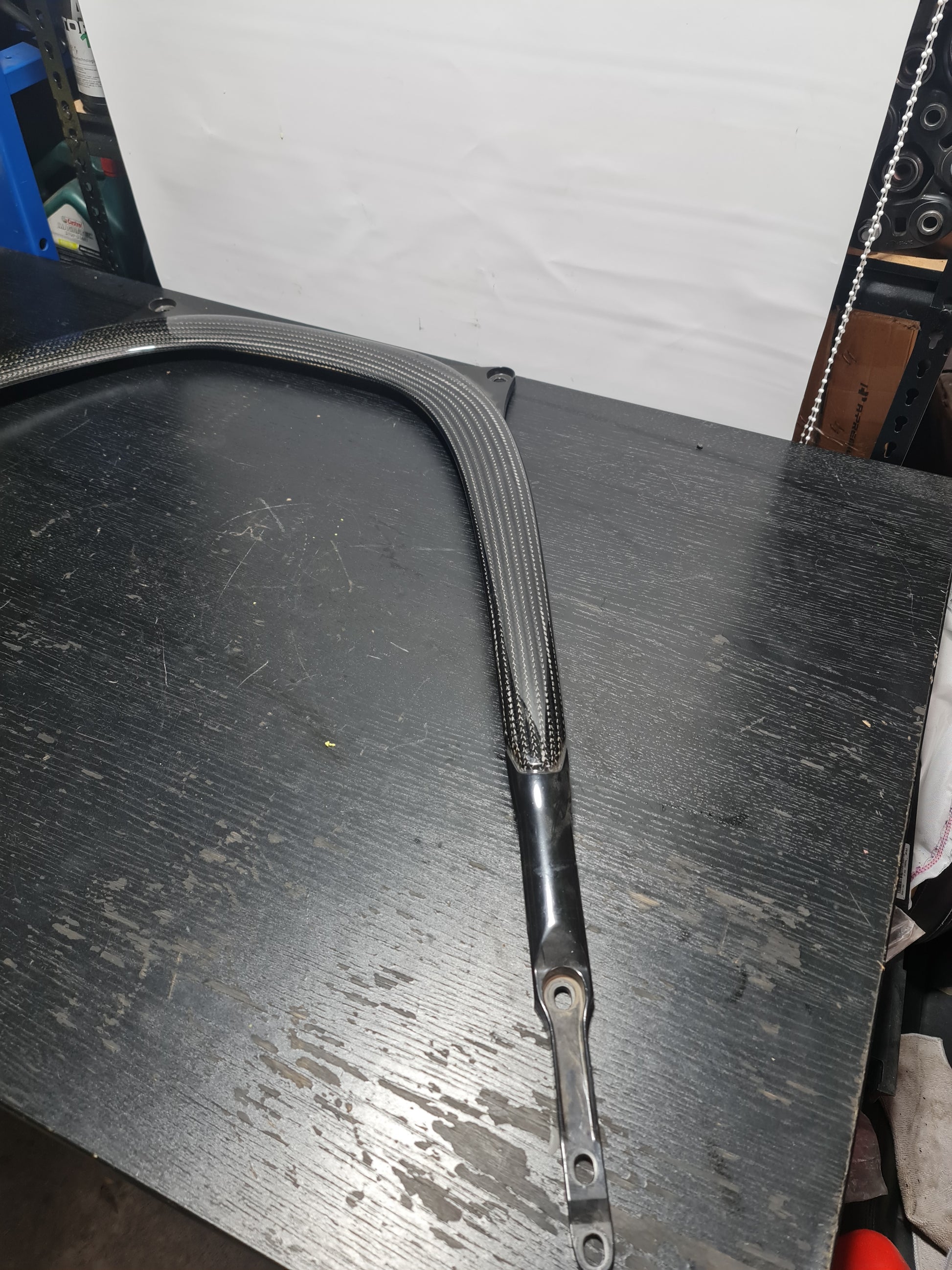 BMW F80 M3 F82 M4 Factory Front U-Shaped Carbon Fiber Brace CFRP - MPerformance.parts