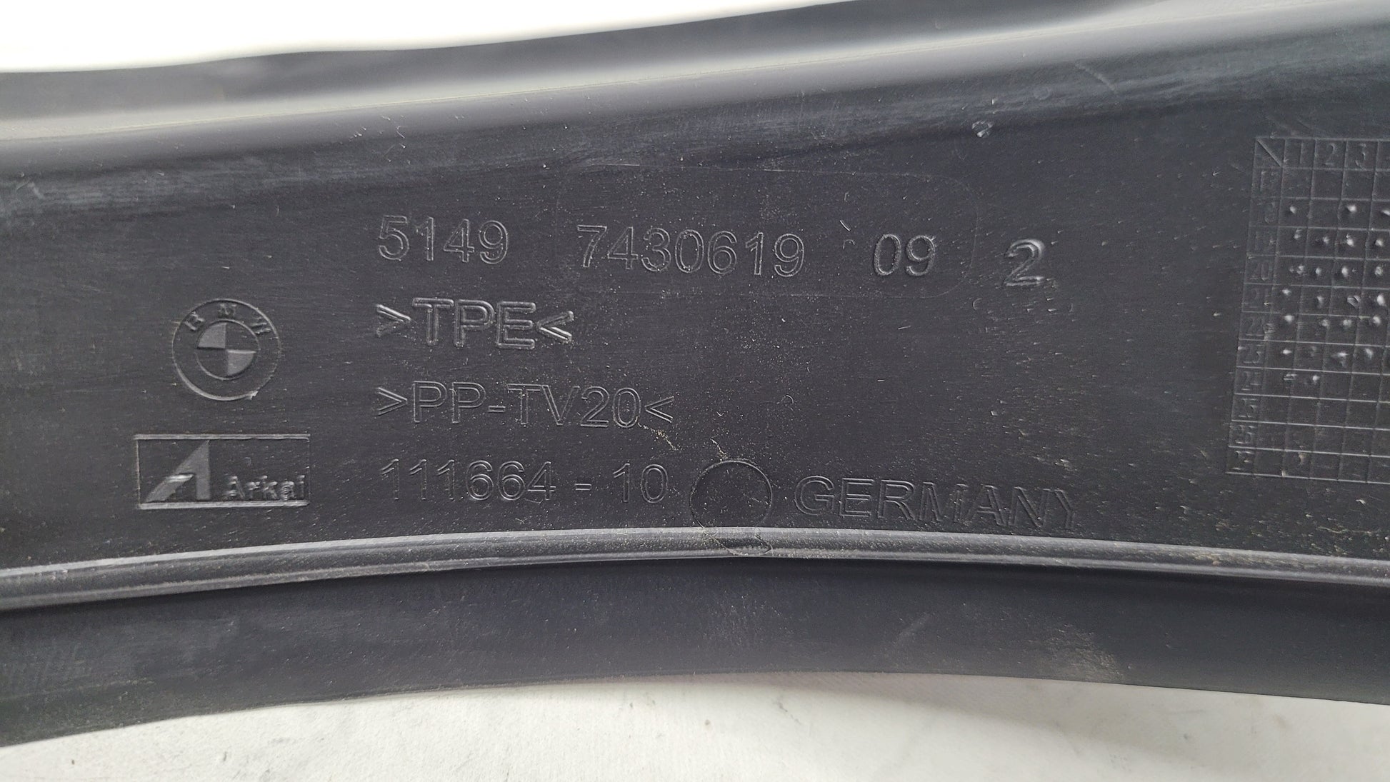 BMW G80 M3 Rear Left Side Trunk Drip Rail Trim Cover Plastic - 7430619 - MPerformance.parts