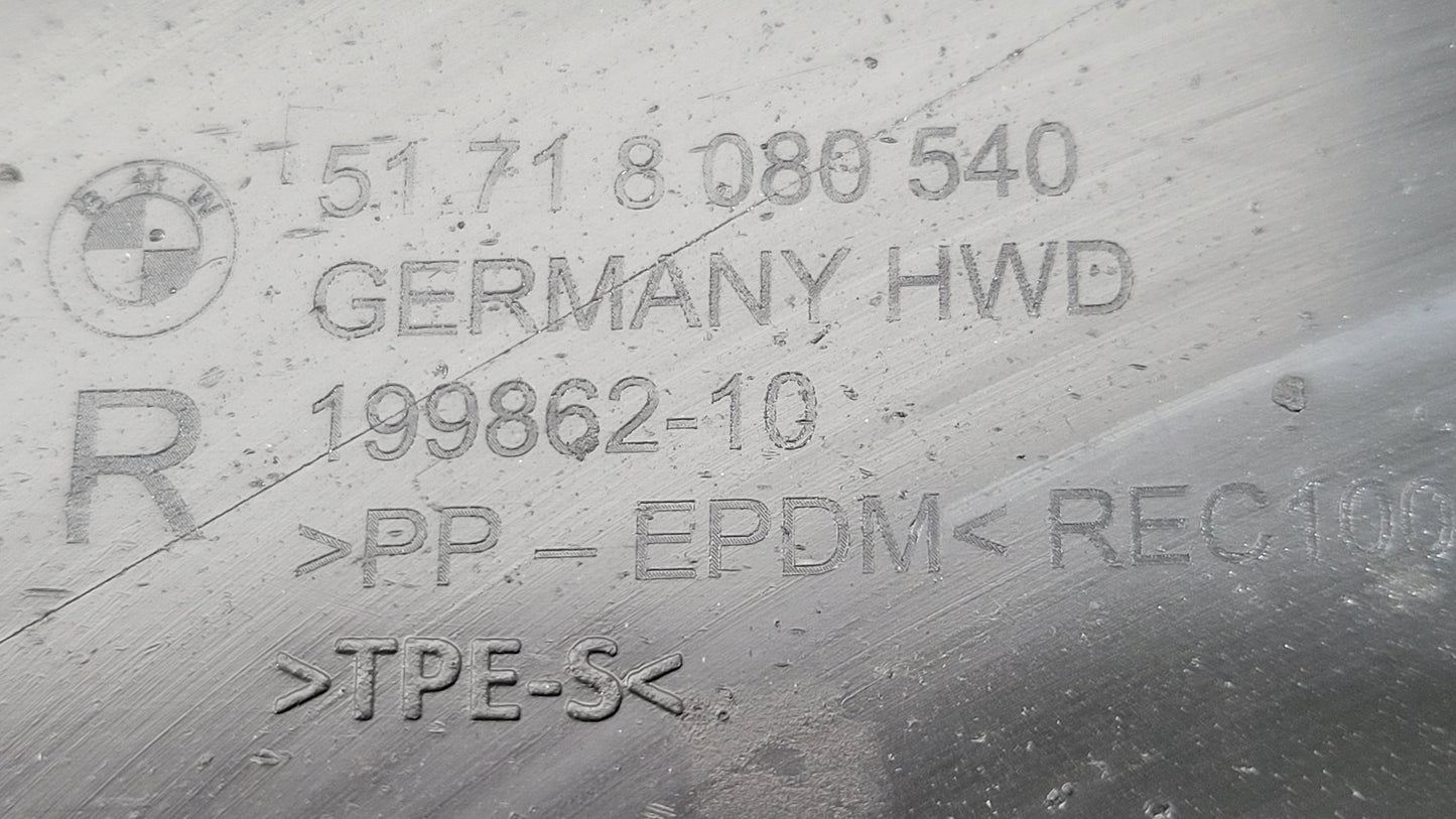 BMW M3 M4 G80 G82 G83 underbody panelling panel trim right side for MPerformance.parts, showing the sleek automotive component.