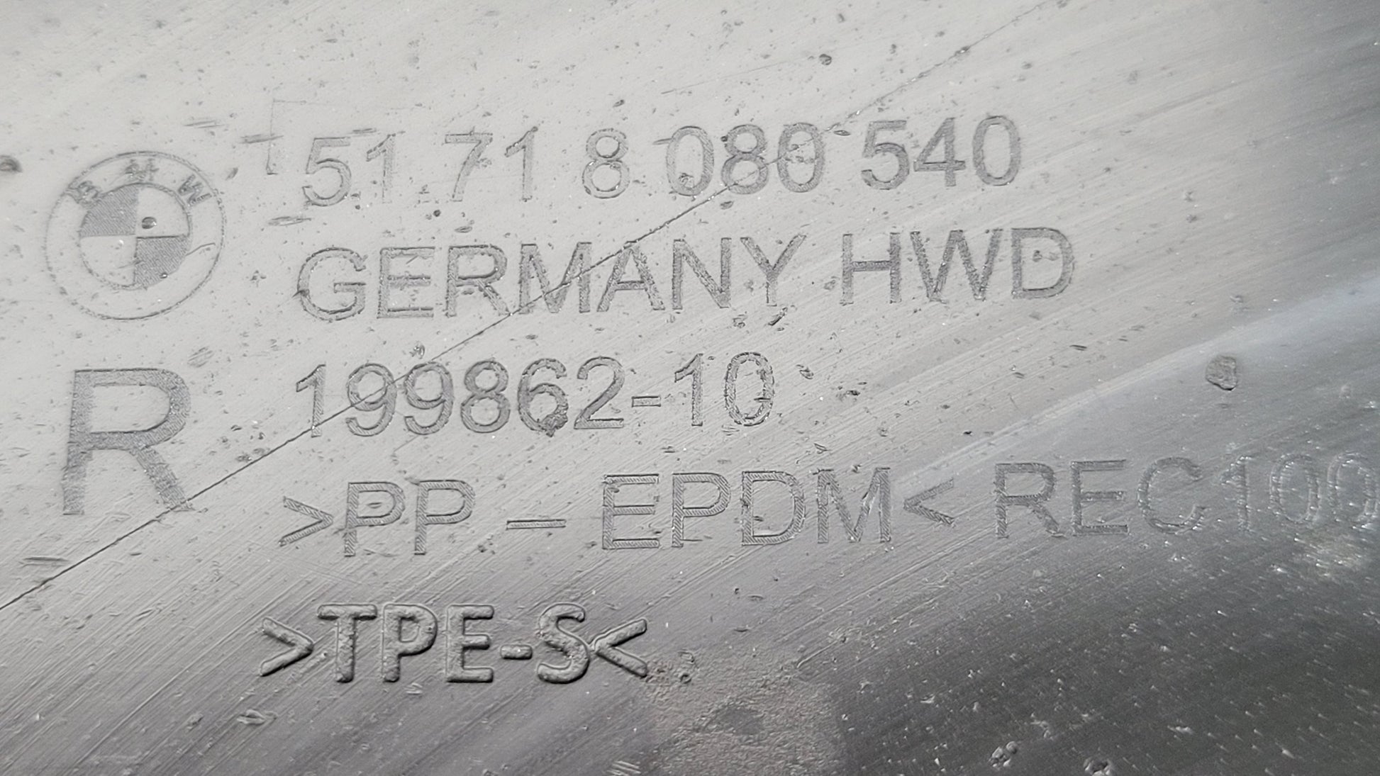 BMW M3 M4 G80 G82 G83 underbody panelling panel trim right side for MPerformance.parts, showing the sleek automotive component.