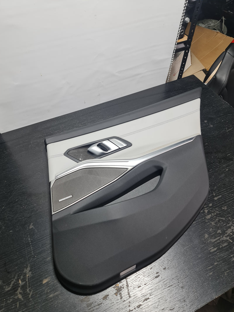 G80 M3 Silverstone Merino Leather Rear Driver Door Card 97744241 - MPerformance.parts