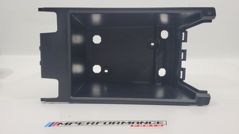 BMW M3 G80 centre console armrest storage compartment by MPerformance.parts, showing the sleek interior storage area.