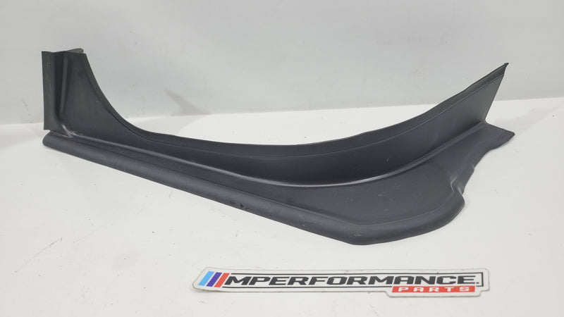 BMW M3 G80 rear light cover drip rail trim left passenger side in black, designed for easy installation and a sleek finish.