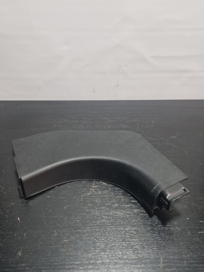 BMW G80 front left A pillar lower trim, right-hand drive, black plastic part with mounting details, designed for MPerformance.parts.