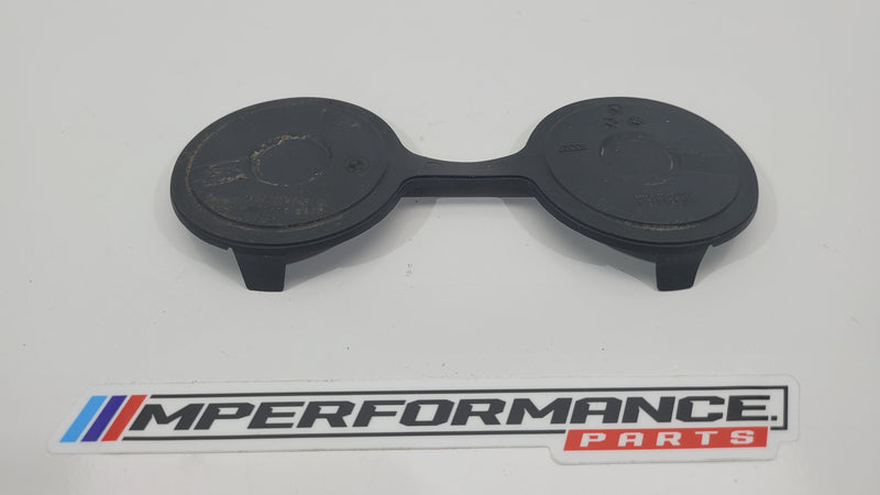 BMW G80 M3 rubber insert drink holder, black interior accessory with textured surface for secure cup placement.