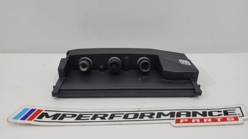 BMW 3 G20 G80 M3 Competition front view KAFAS camera, showing the sleek camera lens and surrounding front grille area.