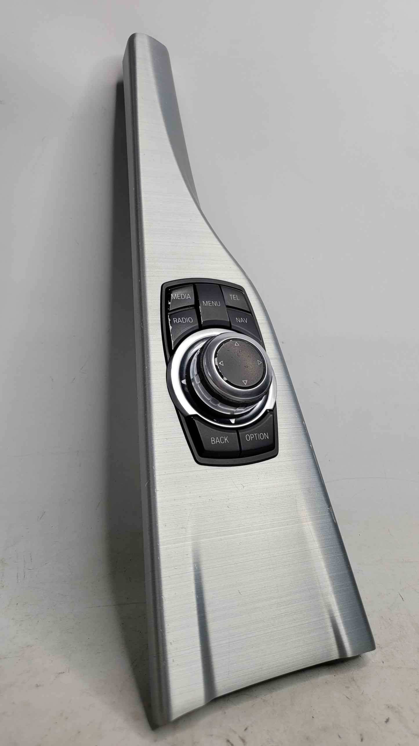 9267955 11-17 BMW 3 Series iDrive Media Navigation Controller Switch Knob With Brushed Metal Trim - MPerformance.parts