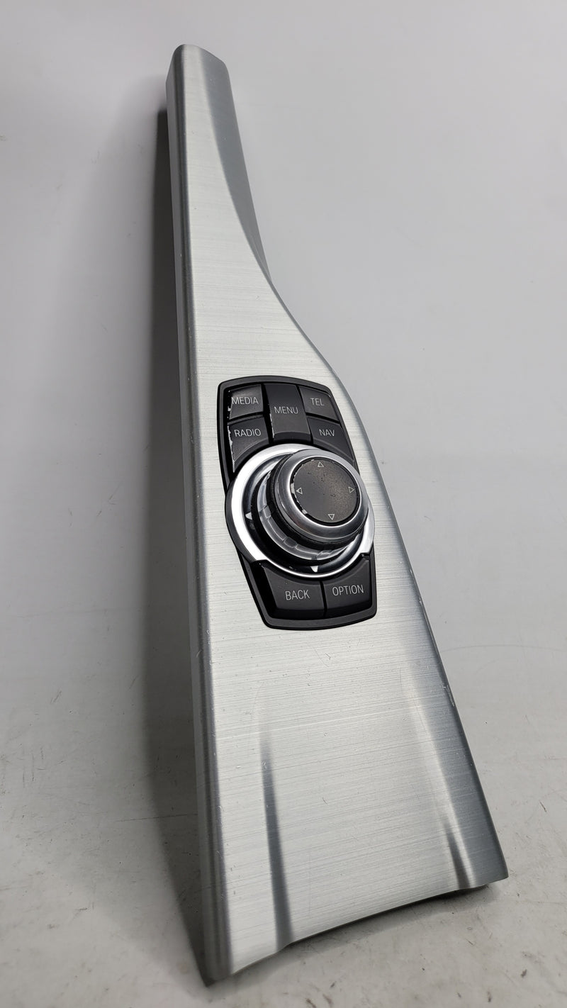 BMW 3 Series iDrive media navigation controller switch knob with brushed metal trim, compatible with 2011-2017 models, by MPerformance.parts