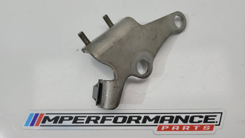 BMW M3 M4 F8x transmission holder bracket by MPerformance.parts, showing the black metal bracket with mounting points.