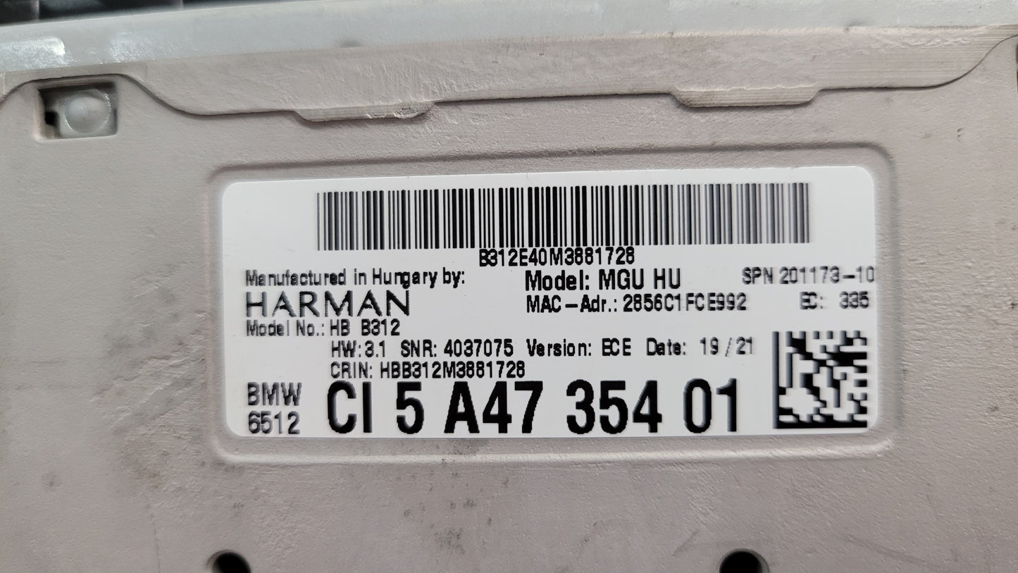 BMW Headunit Head unit Stereo 6512 5A4735401 G80 M3 - MPerformance.parts