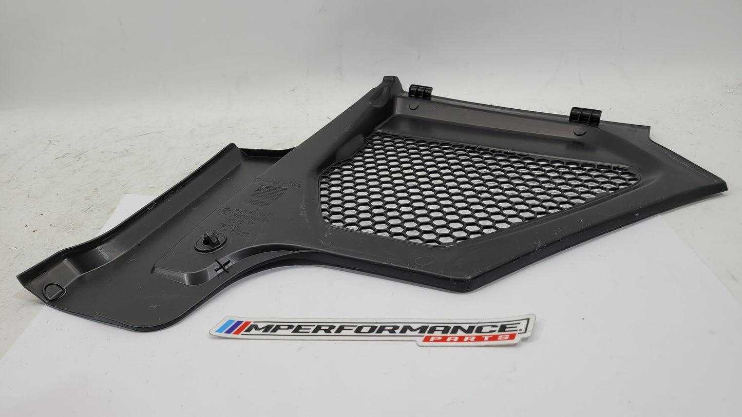 BMW M3 M4 G80 G82 G83 scuttle cover panel trim, left side, compatible with MPerformance.parts, shown in the image.