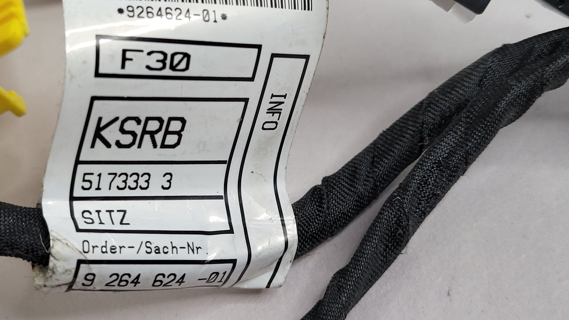 BMW F30 320I 328i LH Left Driver Front Seat Switch With Wiring Harness 7243555 - MPerformance.parts