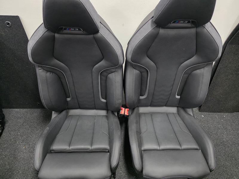 BMW G80 M3 Black Leather Comfort Seats - MPerformance.parts