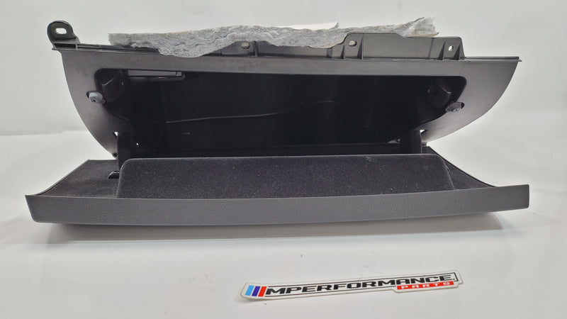 Black glovebox for M2 F87 LCI BMW, part number 9226048, featuring MPerformance.parts branding and a sleek, modern finish.