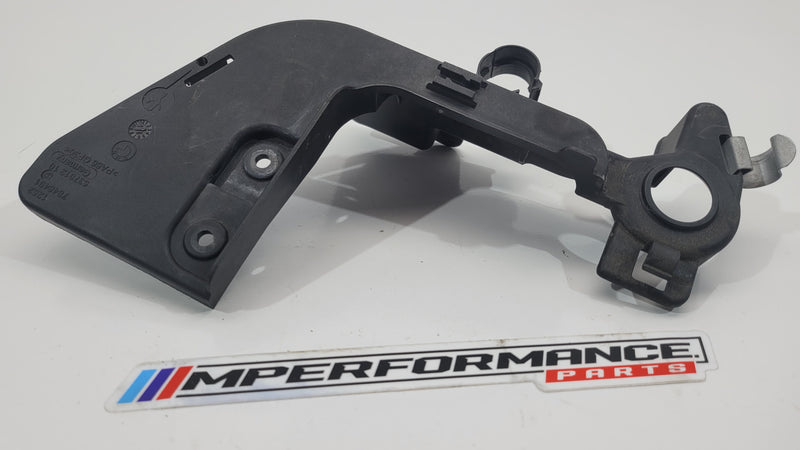 BMW 2, 3, 4 Series M2 M3 M4 F87 F80 F82 LCI air intake system holder by MPerformance.parts, showing the black metal mounting bracket.