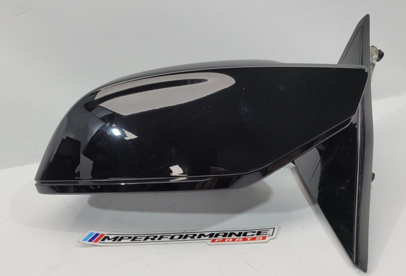BMW M3 G80 left passenger side wing mirror with built-in camera for blind spot detection, RHD version, MPerformance.parts.