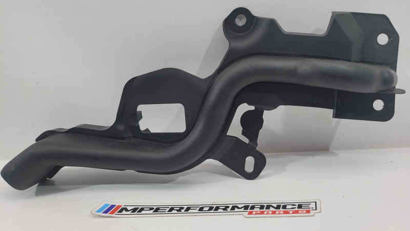 BMW M3 G80 right side engine compartment gasket seal, part 8075016, made by MPerformance.parts, shown in close-up view.