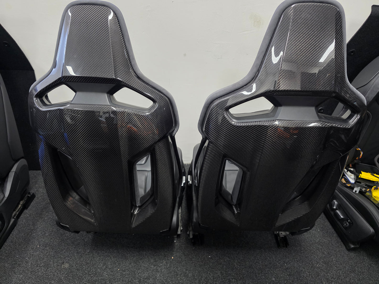 BMW G80 M3 Black Leather Carbon Bucket Seats - MPerformance.parts