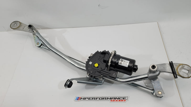 G80 BMW M3 wiper linkage part 7427910 from MPerformance.parts, showing the metal linkage assembly for windshield wipers.
