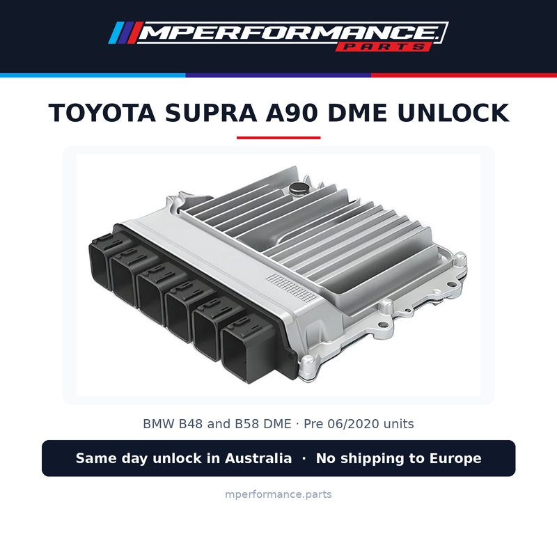 Toyota Supra A90 MK5 DME Bench Unlock Service (Pre-06/2020) - B48 & B58. Same day unlock in Australia, no shipping to Europe.