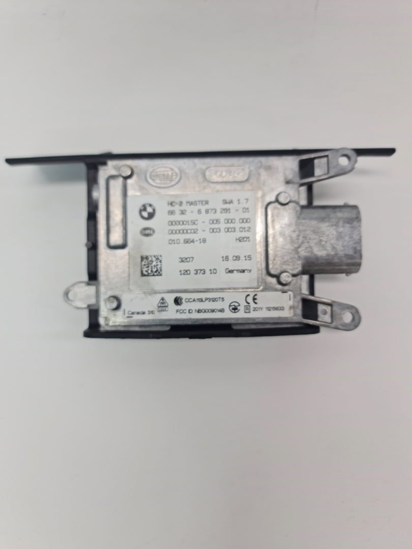 BMW F80/82 M3 M4 lane change warning blind spot sensor attached to vehicle side mirror for safety alert functionality