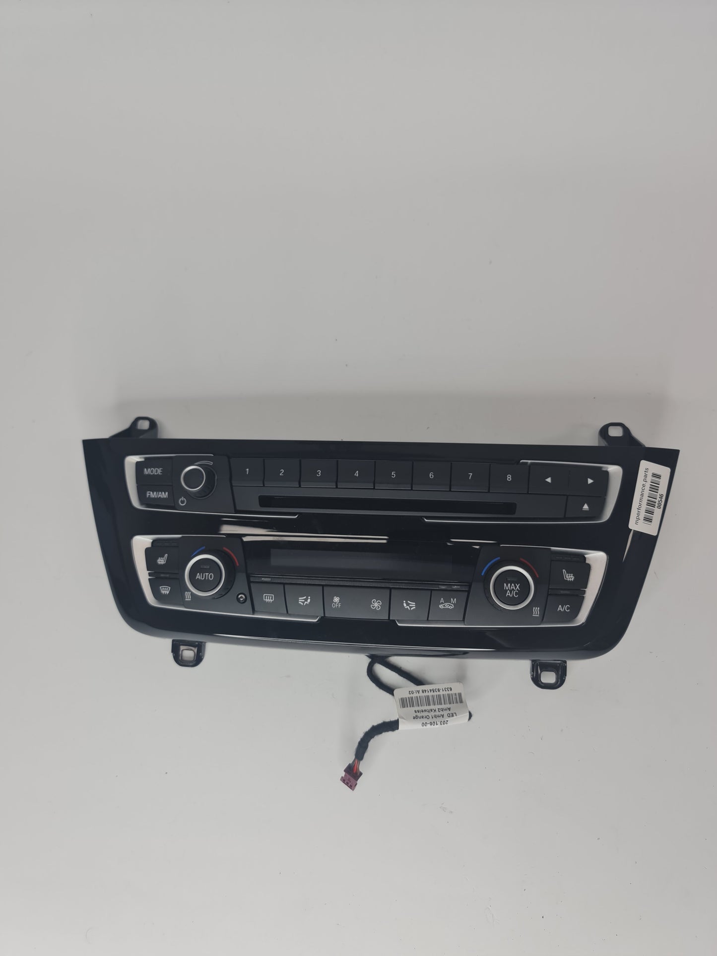 12-18 OEM BMW F30 F32 F36 M3 M4 AC Heater Control Panel Radio Media Ambient LED 61316832881 - MPerformance.parts