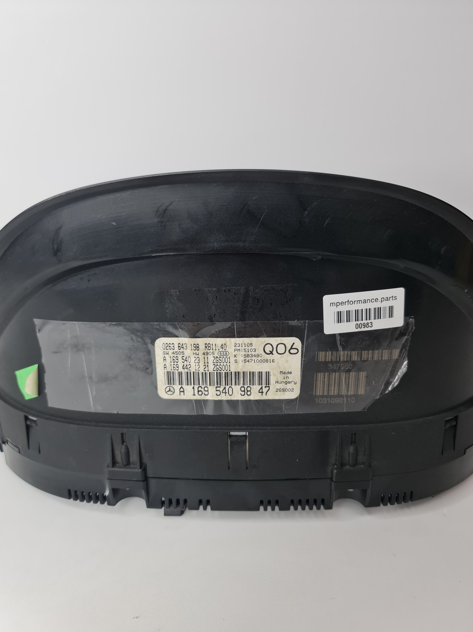 2007 A-Class A 180 CDI Speedometer Instrument Cluster 1031098110 - MPerformance.parts