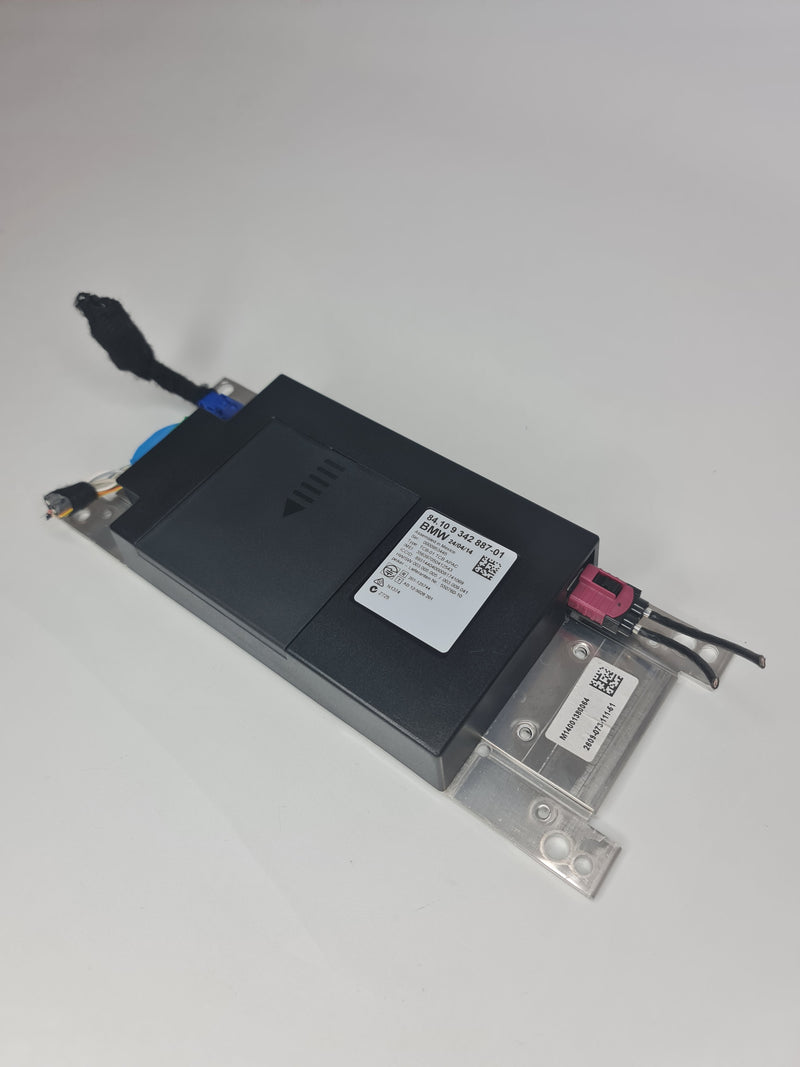 BMW A259 Bluetooth ECU control unit for BMW 320D, showing the compact control module with connectors and branding details.