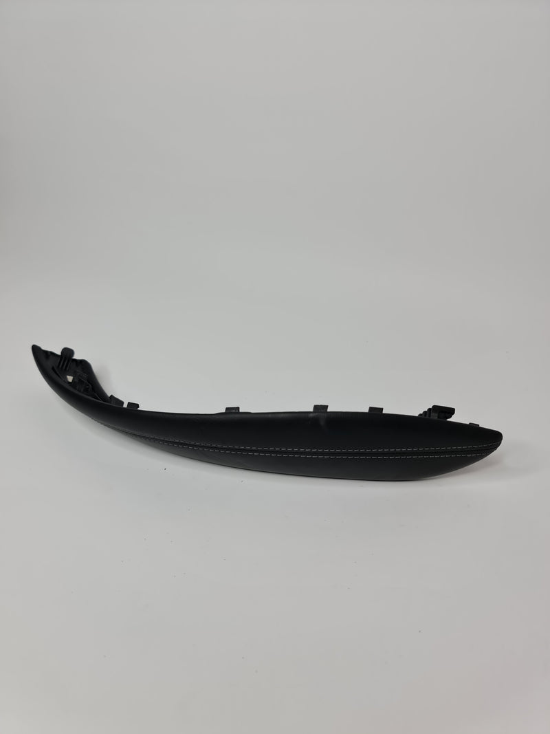 Leather interior handle cover for BMW 2015-2020, left side, genuine leather, fits model 51418057633.